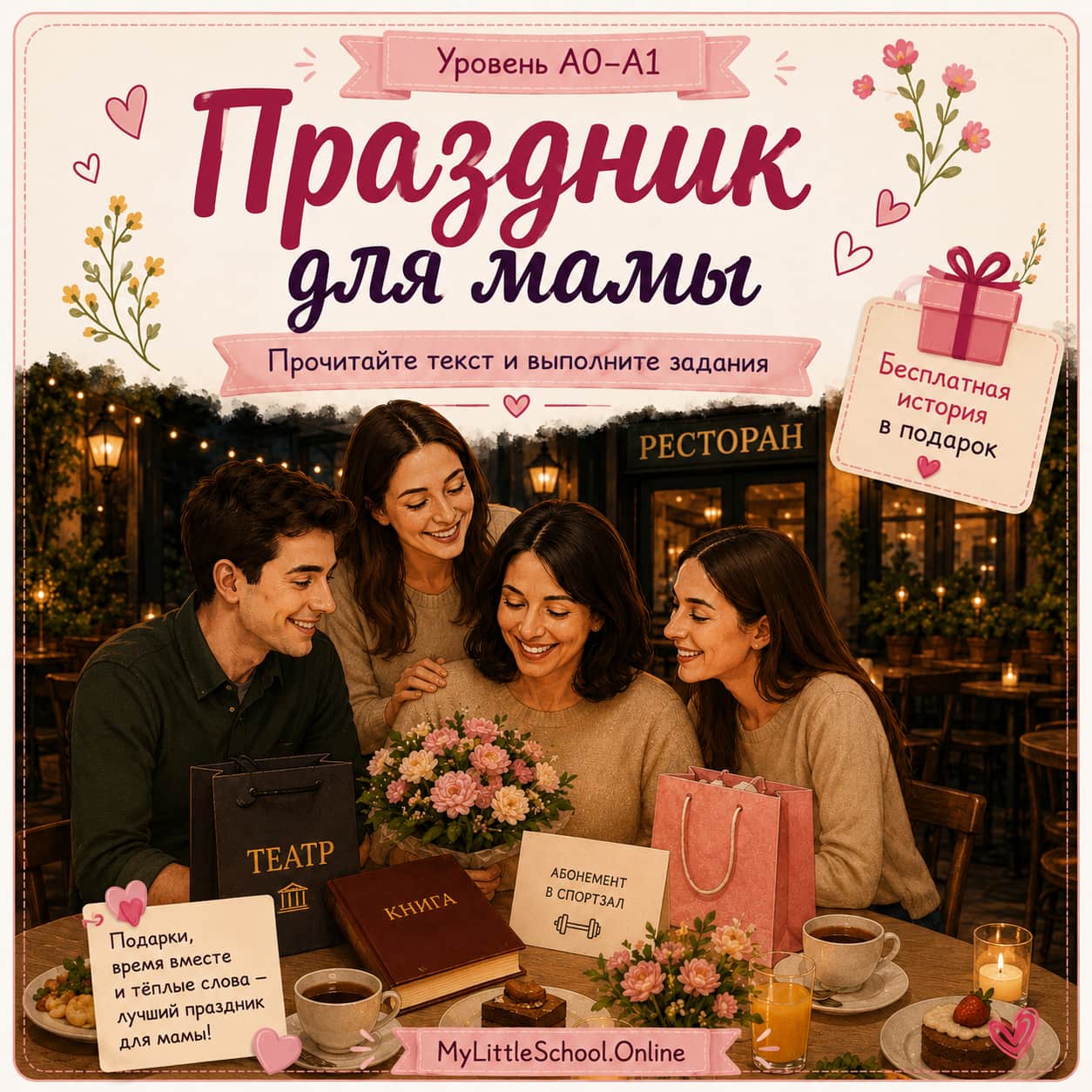 День Мамы (начальный уровень А0-А1)