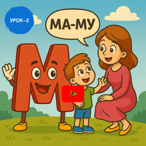 mum and boy - Learn to read and write Russian online