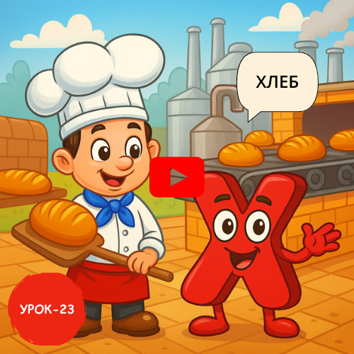 Chef and bread factory - Learn to read and write Russian online