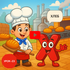 Chef and bread factory - Learn to read and write Russian online