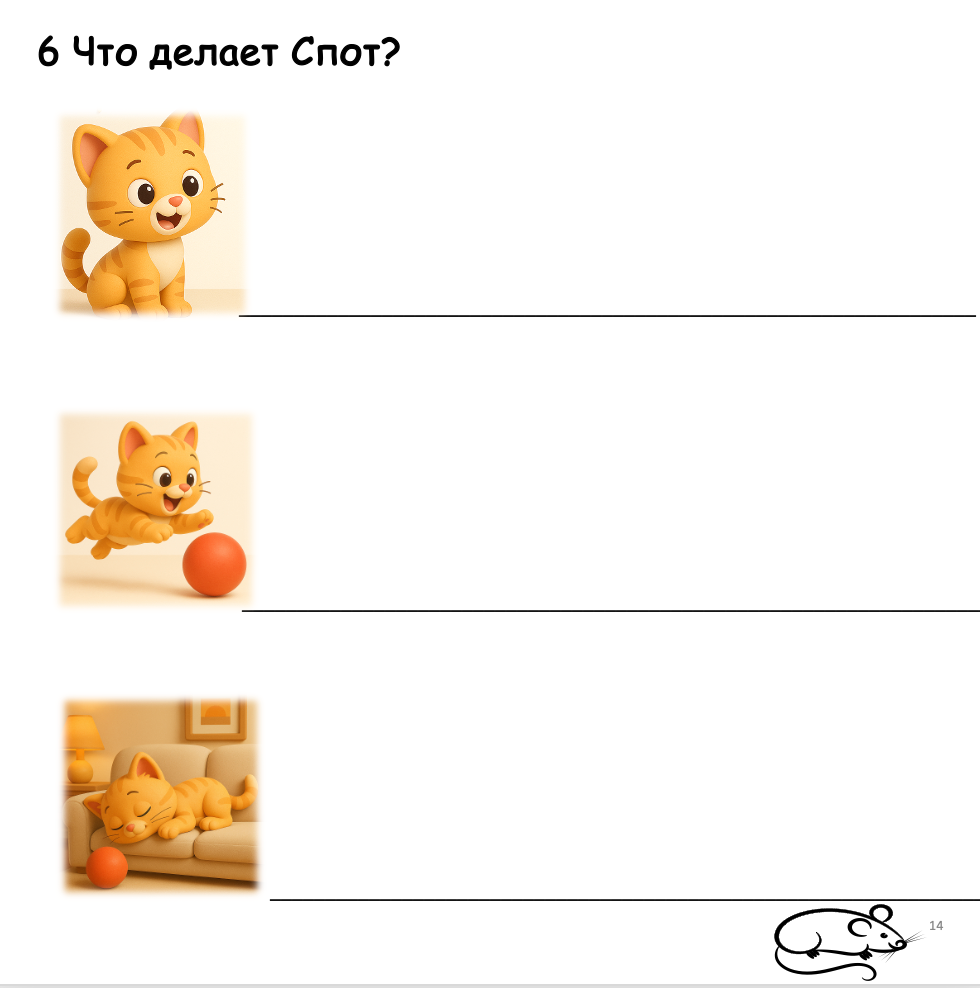 Котенок Спот (Элементарный уровень А0)