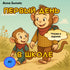 Book cover with two cartoon monkeys and text in Russian, featuring Anna Sumets.